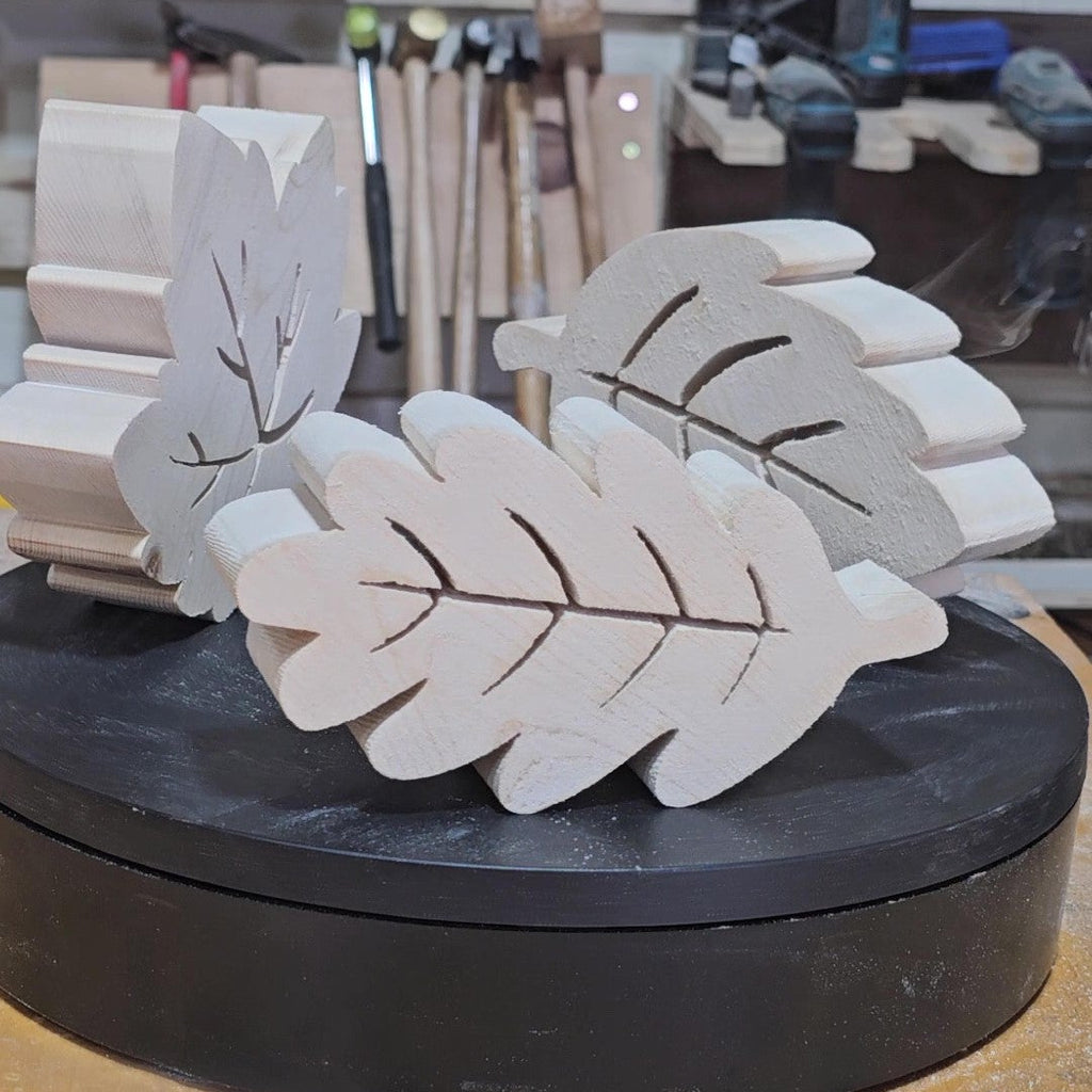 3 Fall Leaves - Scroll Saw Template Pack