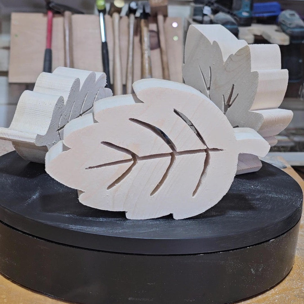 3 Fall Leaves - Scroll Saw Template Pack