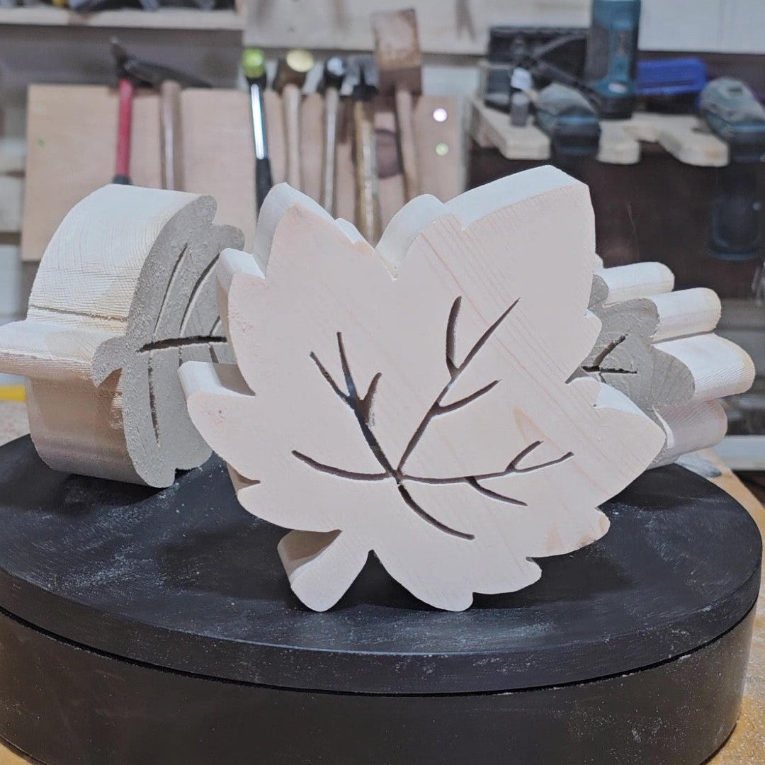 3 Fall Leaves - Scroll Saw Template Pack