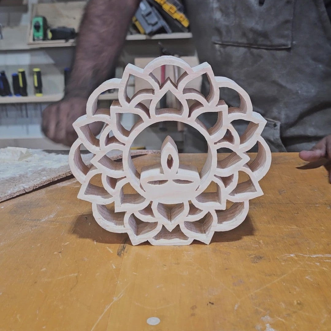 Diwali Scroll Saw Template