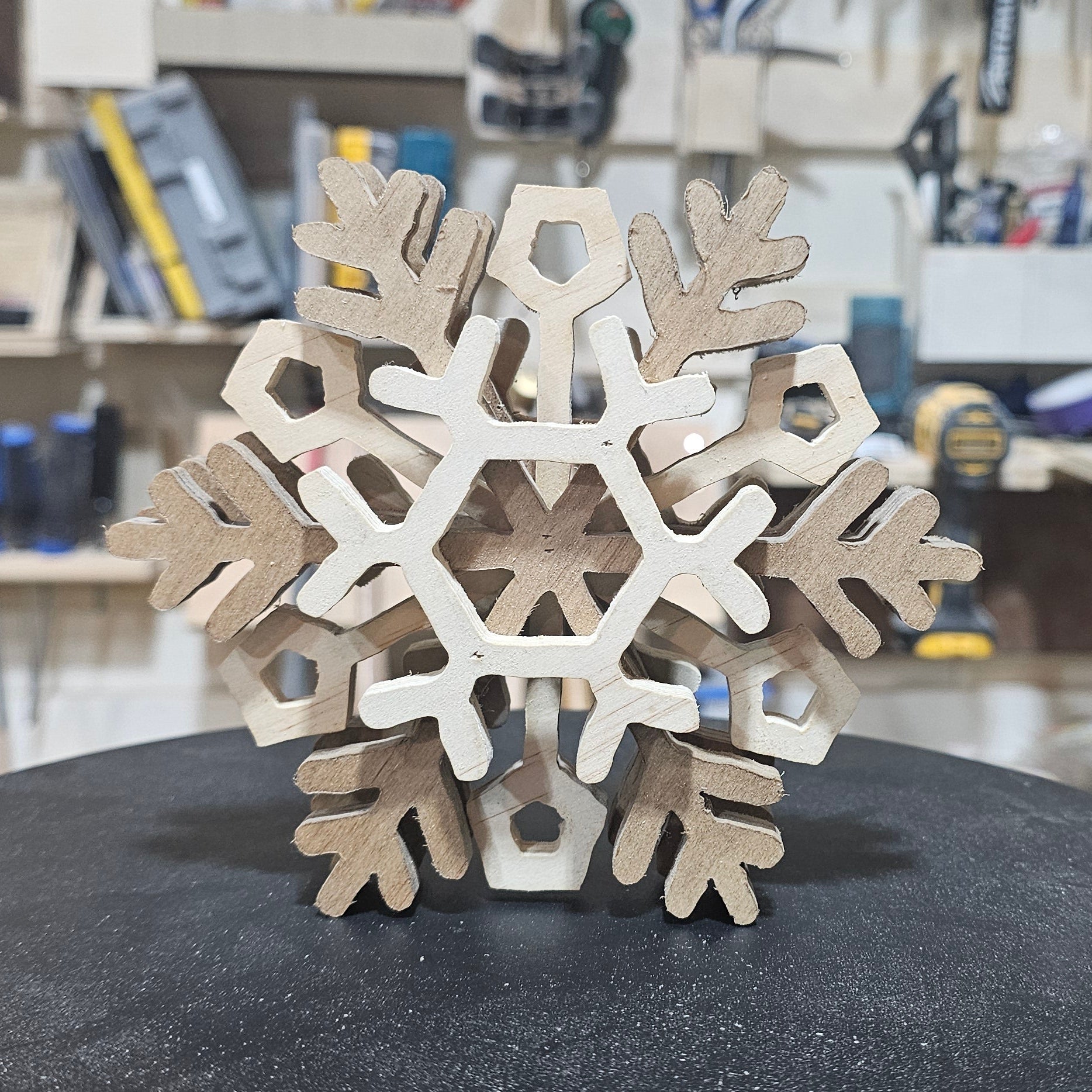 Scroll Saw Stacked Layer Snow Flake
