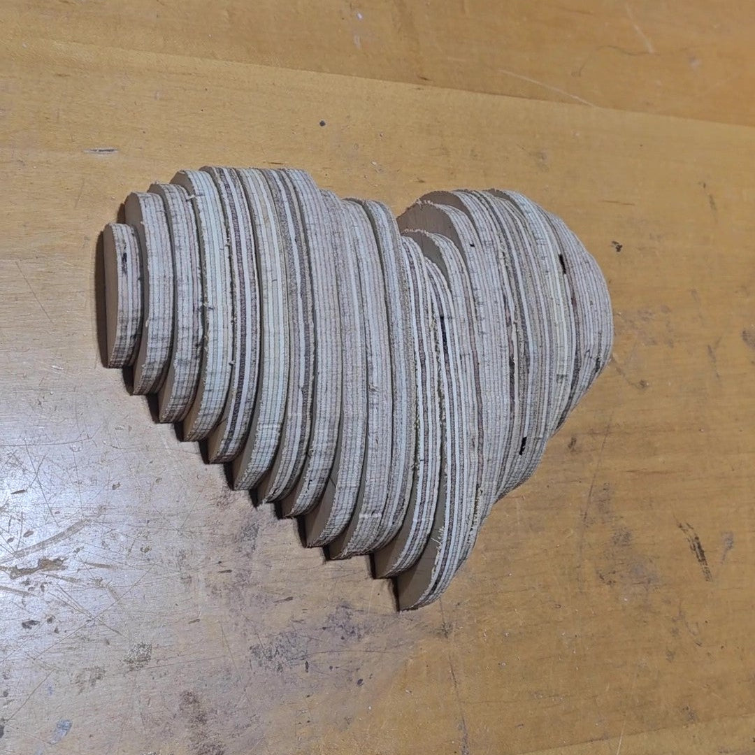 Parametric Stacked Layer Heart Template